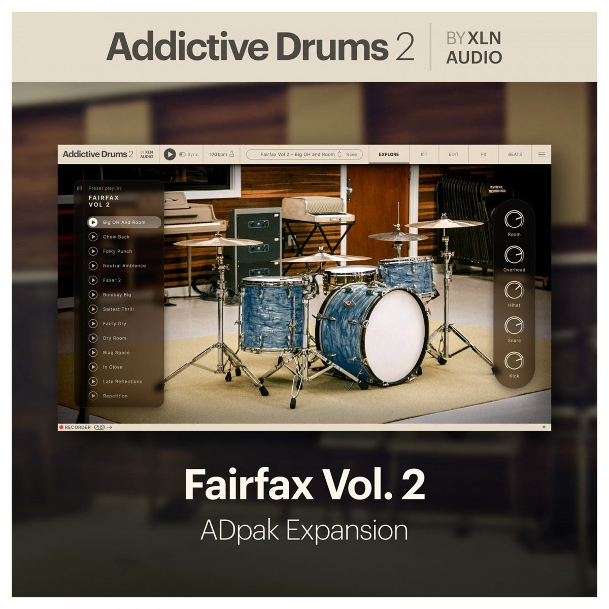 XLN Addictive Drums 2 Fairfax Vol 2
