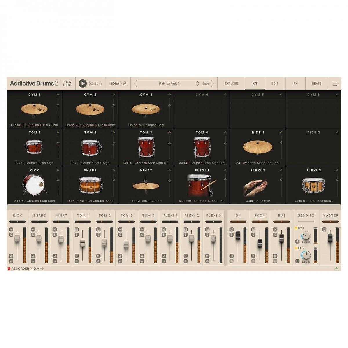 XLN Addictive Drums 2 Fairfax Vol 1