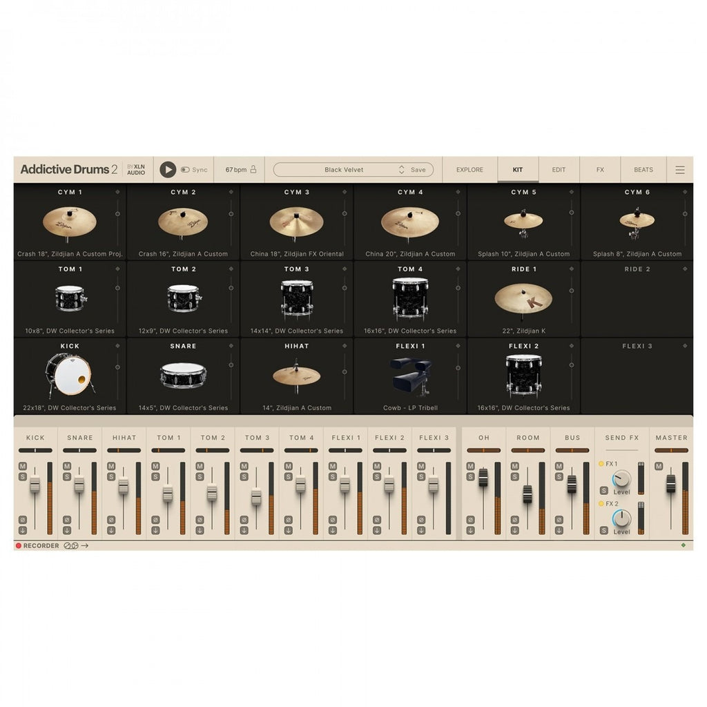 XLN Addictive Drums 2 Black Velvet